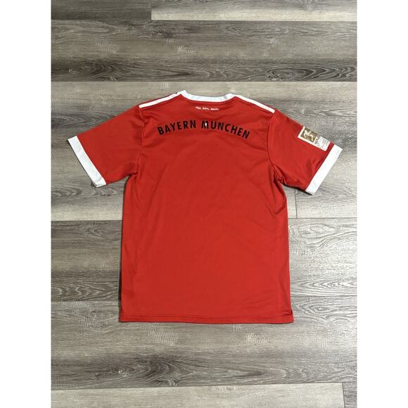 2017/2018 Adidas FC Bayern Munich Home Red Soccer Jersey Skater - Men’s Medium - Picture 10 of 11